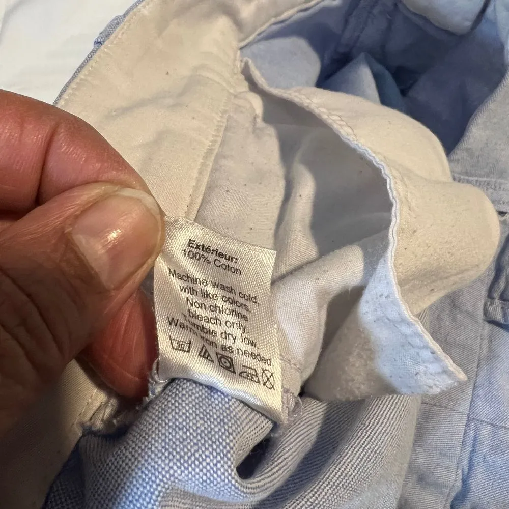 J.Crew Light Blue Chino Shorts Classic Summer Casual Cotton‎ Walking Shorts - Image 6