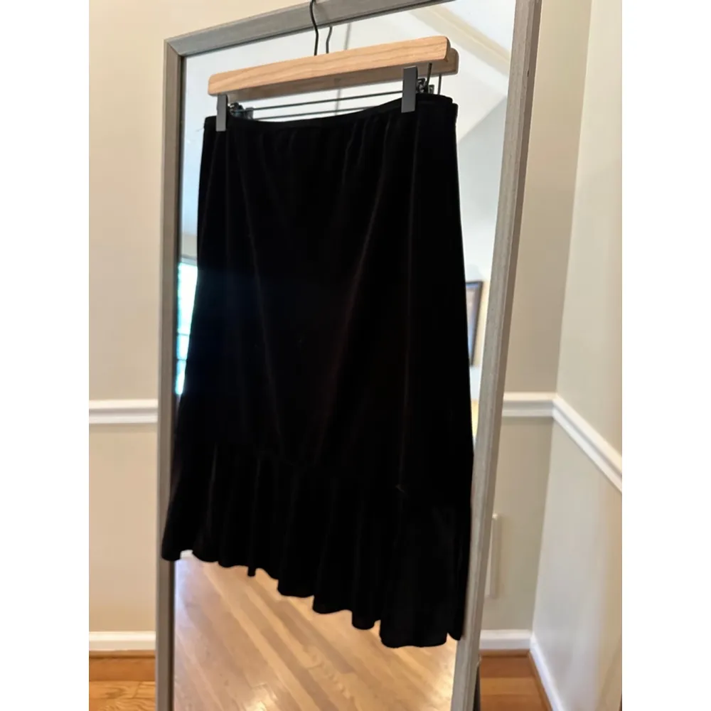 Women's notations Skirt Petite 14 Black Vintage 80’s Brown - Image 4