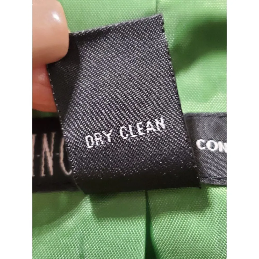 International Concepts Green Cotton Long Sleeve Double Breasted Peacoat XS - Image 10