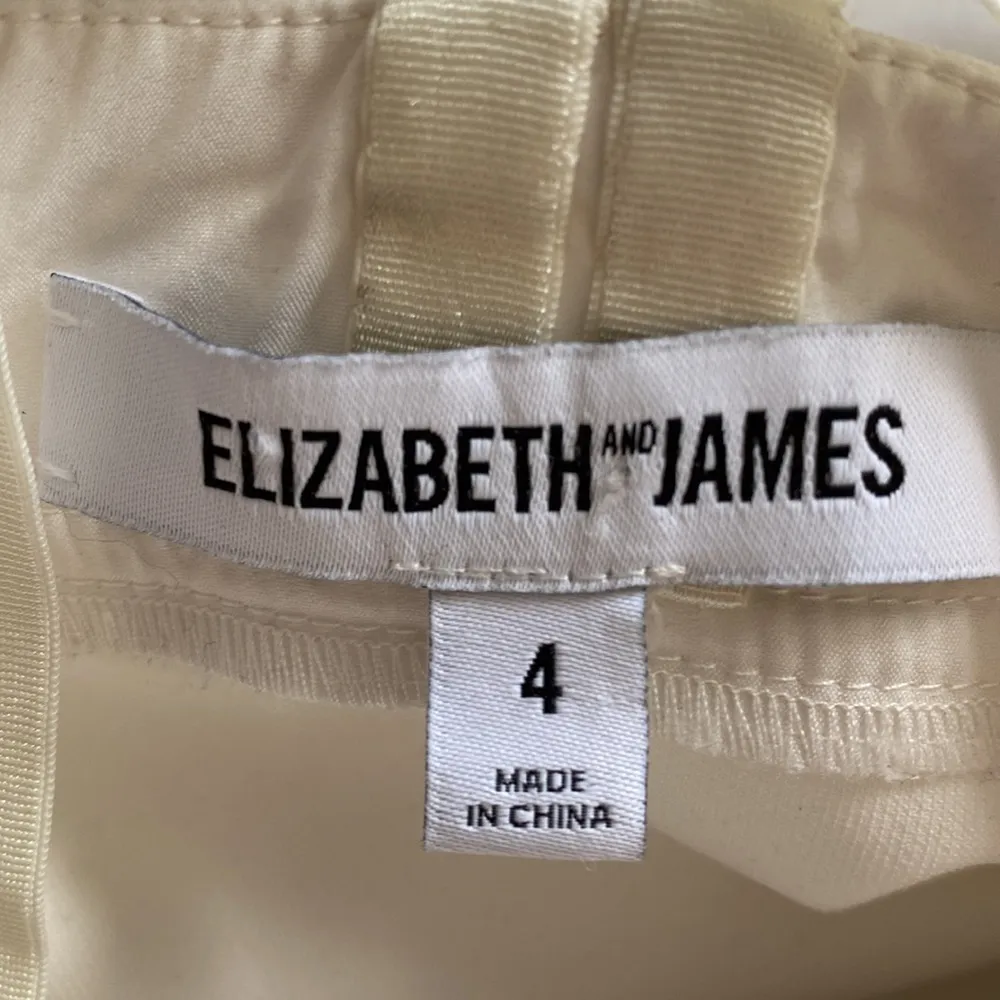 Elizabeth and James white strappy fit and flare mini dress size 4 - Image 6