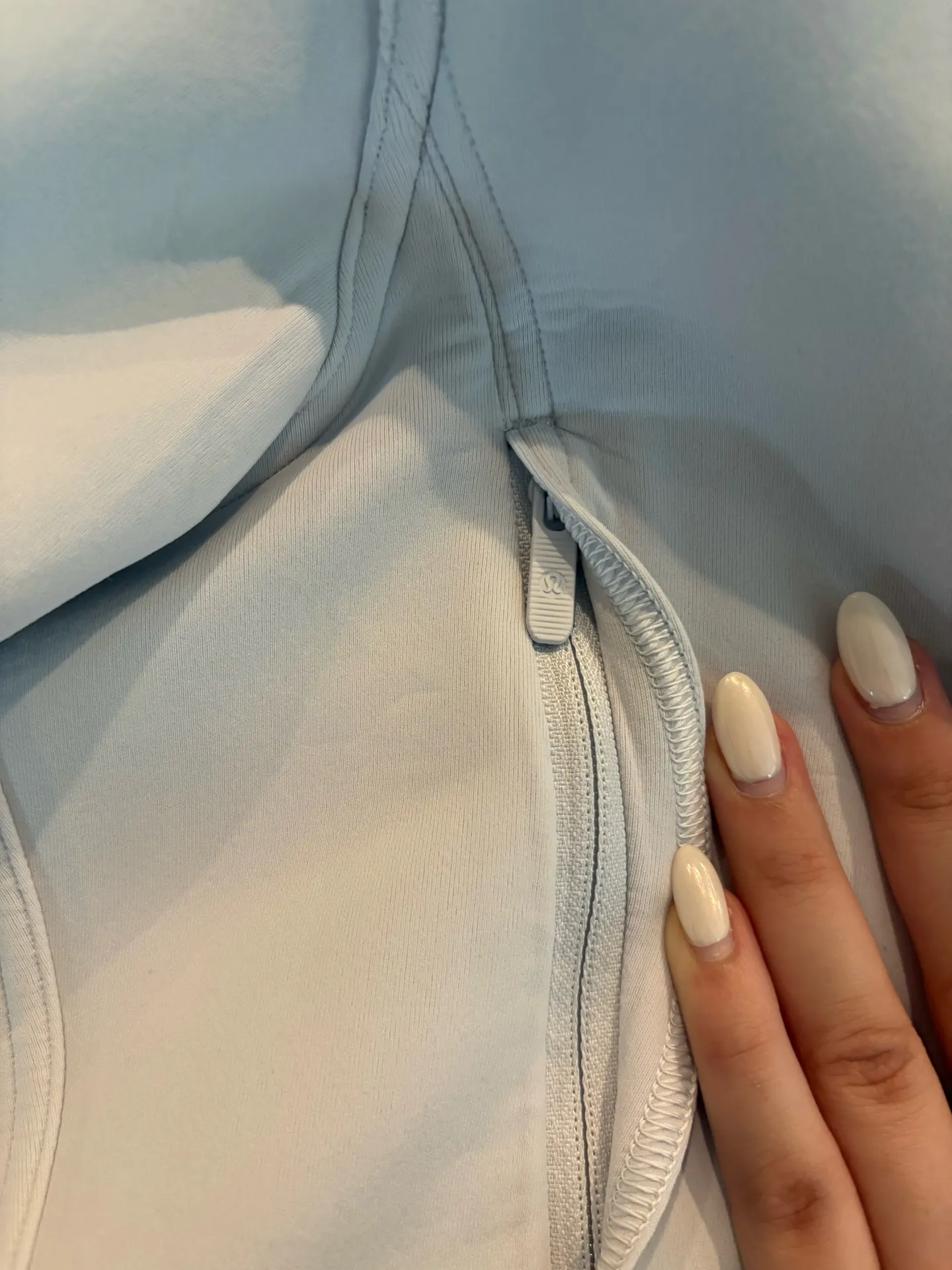 Lululemon Cropped Oversized Scuba Hoodie Light Blue - Image 7