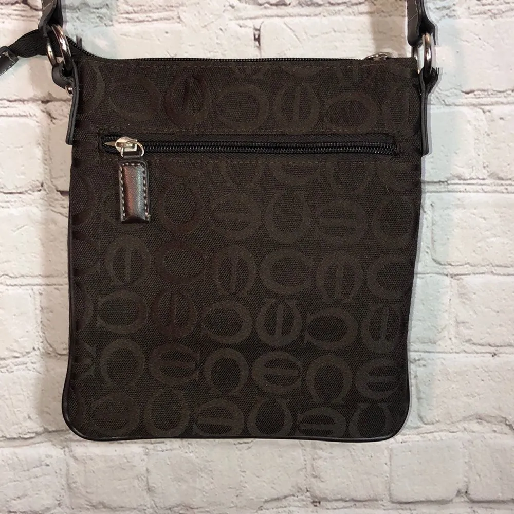 Alpha & Omega Small Brown and Black Crossbody Bag Adjustable - Image 4