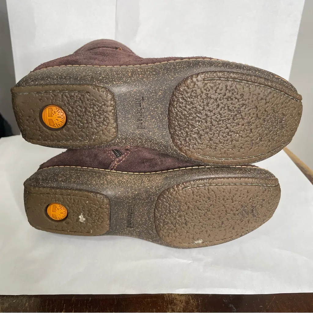 Timberland Brown Suede Ankle Moccasin Boot Women’s Size 6.5 - Image 6