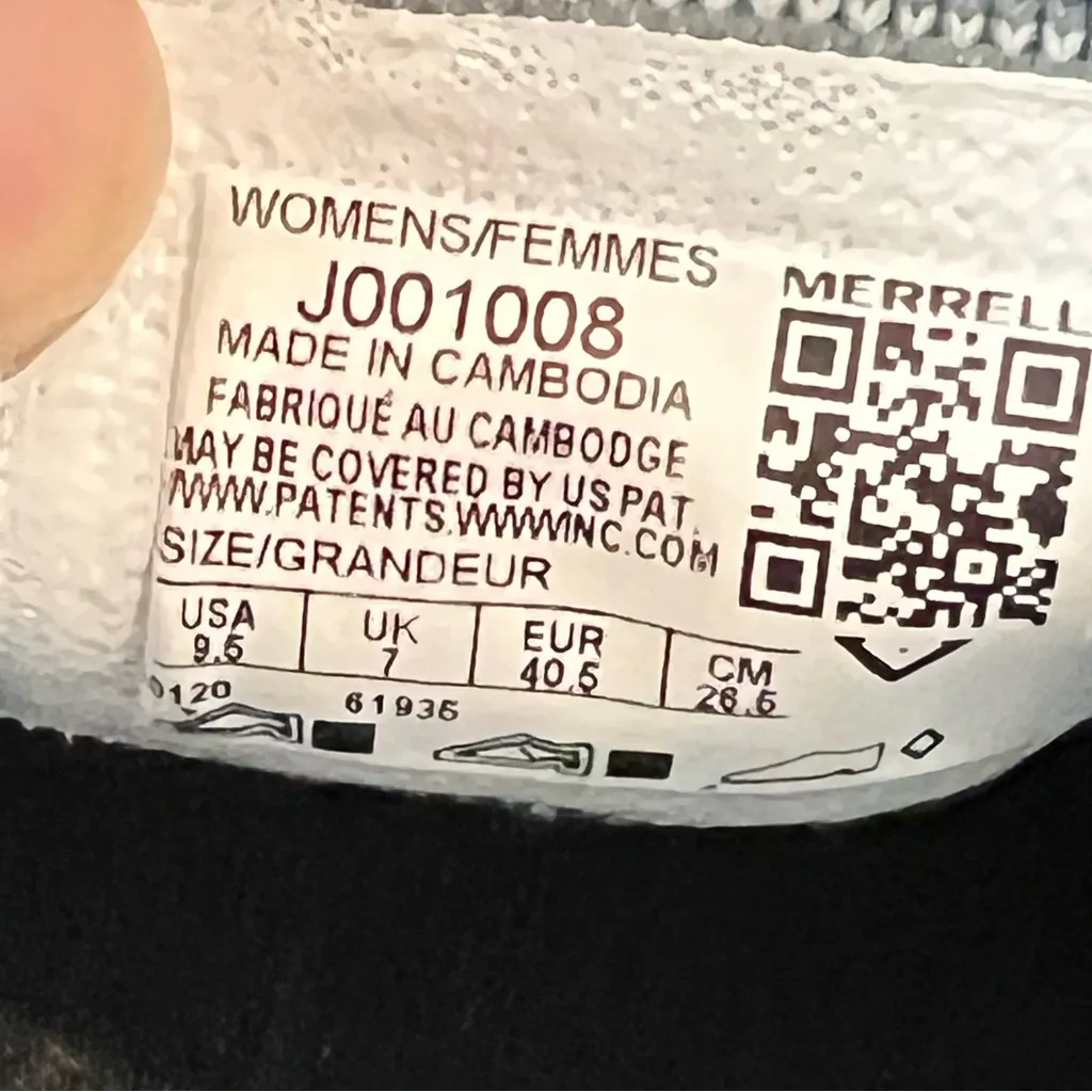 Merrell Gridway Shoes Women's 9.5 Blue Knit Comfort Vibram Walking Sneakers - Image 5