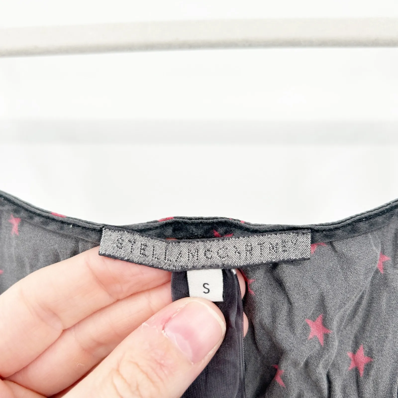 Stella McCartney Womens Y2K Twinkle Star Print 100% Silk Cami Tank Top Size S - Image 3