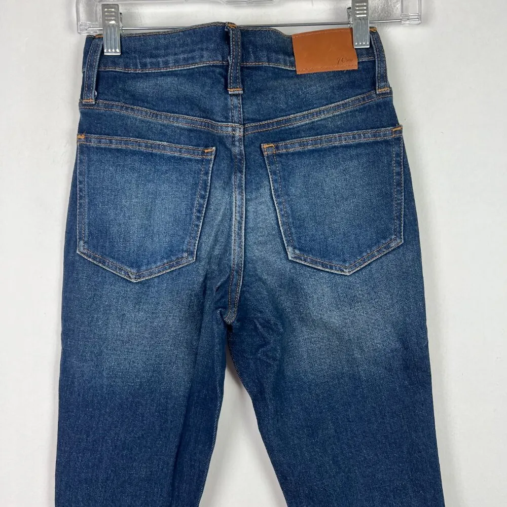 NWT J. Crew 9" Billie Mid-Rise Demi-Boot Crop Jean Lantern Wash Raw Hem Size 23 - Image 8