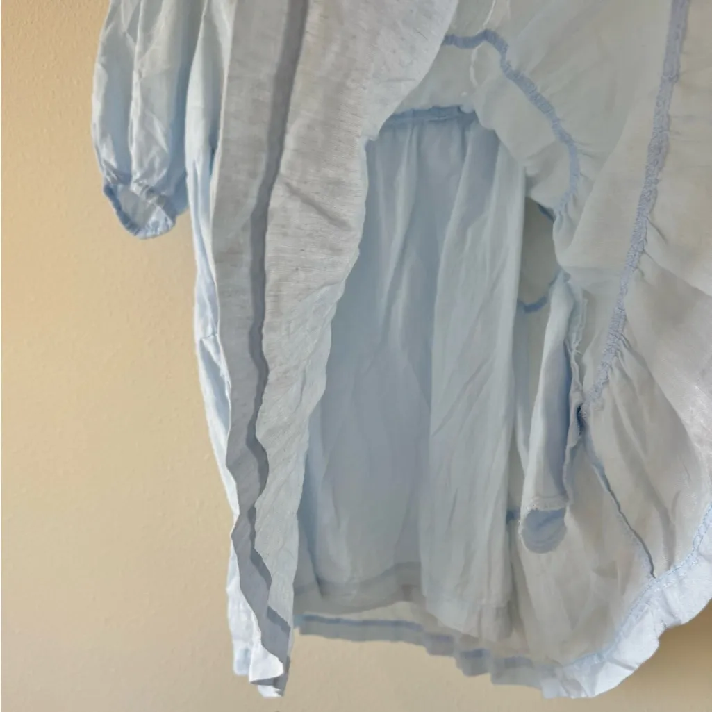 Light Blue Puff Sleeve Dress mini Size M - Image 3