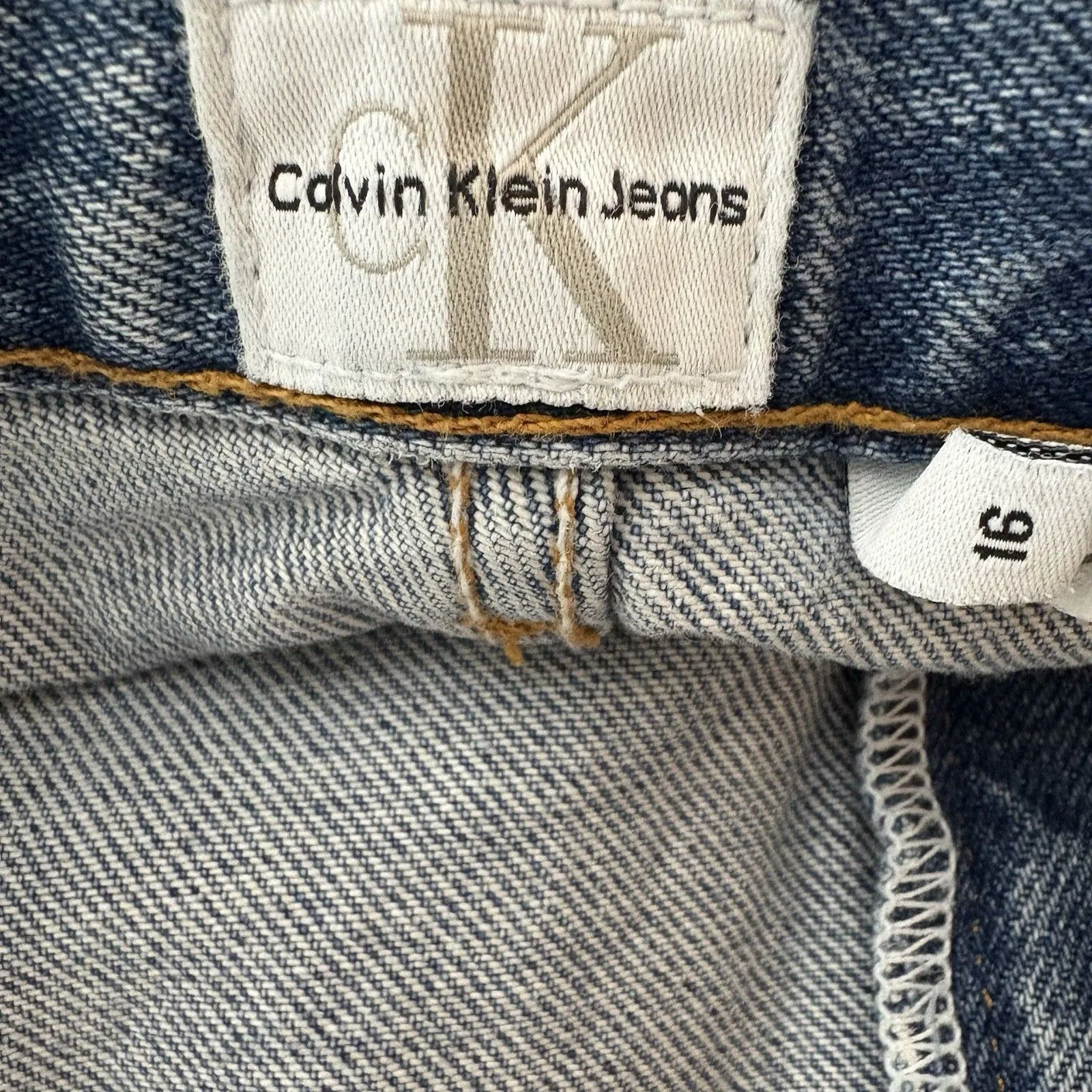 Calvin Klein Jeans 1990s Vintage Double Stone Wash Easy Fit Womens Size 16 - Image 5