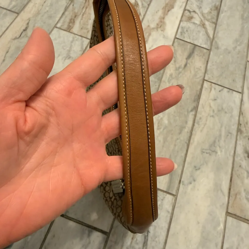 NEW Coach Brown and Tan Hobo Mini C Shoulder Bag 6617 Vintage w/tag - Image 11