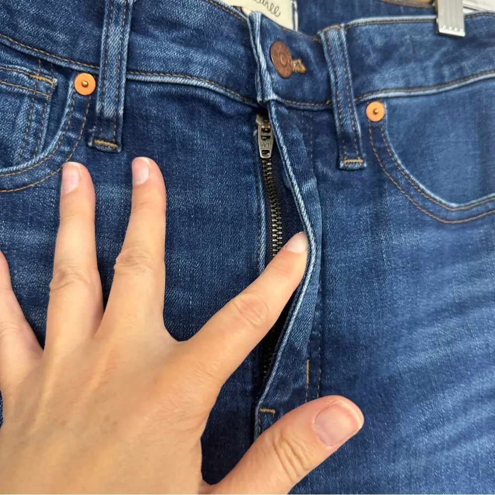 Madewell Curvy High Rise Skinny Jeans Womens 26 Blue Denim Zip Fly Casual Ankle - Image 2