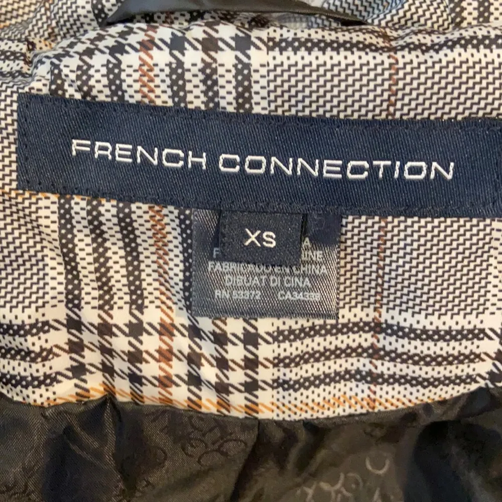 French Connection  Black Hooded Puffer Down Jacket Size XS NWT - Image 10