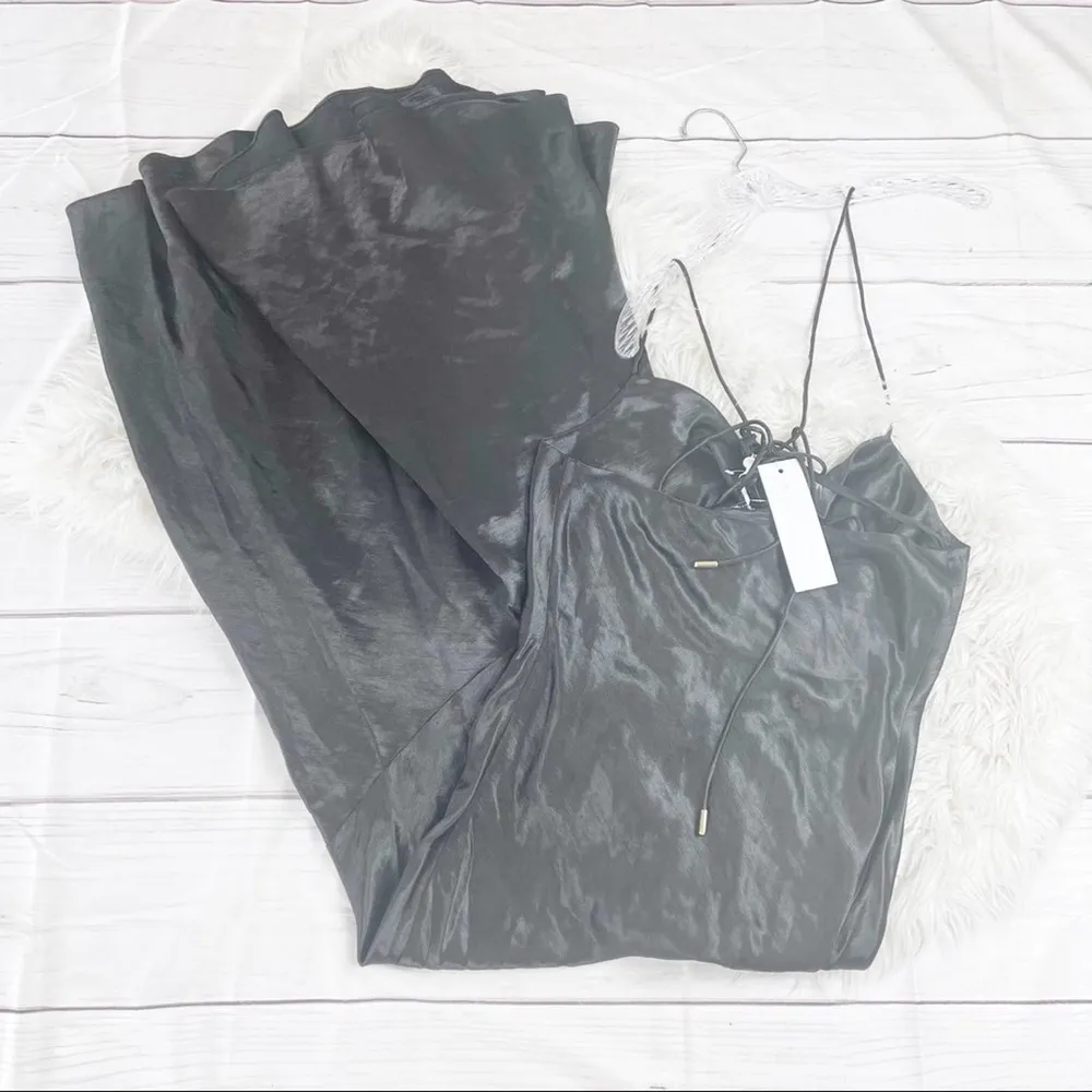 Rebecca Vallance Women's Henri Black Flared Herm Shoulder Ties Maxi Dress Size 8 - Image 6