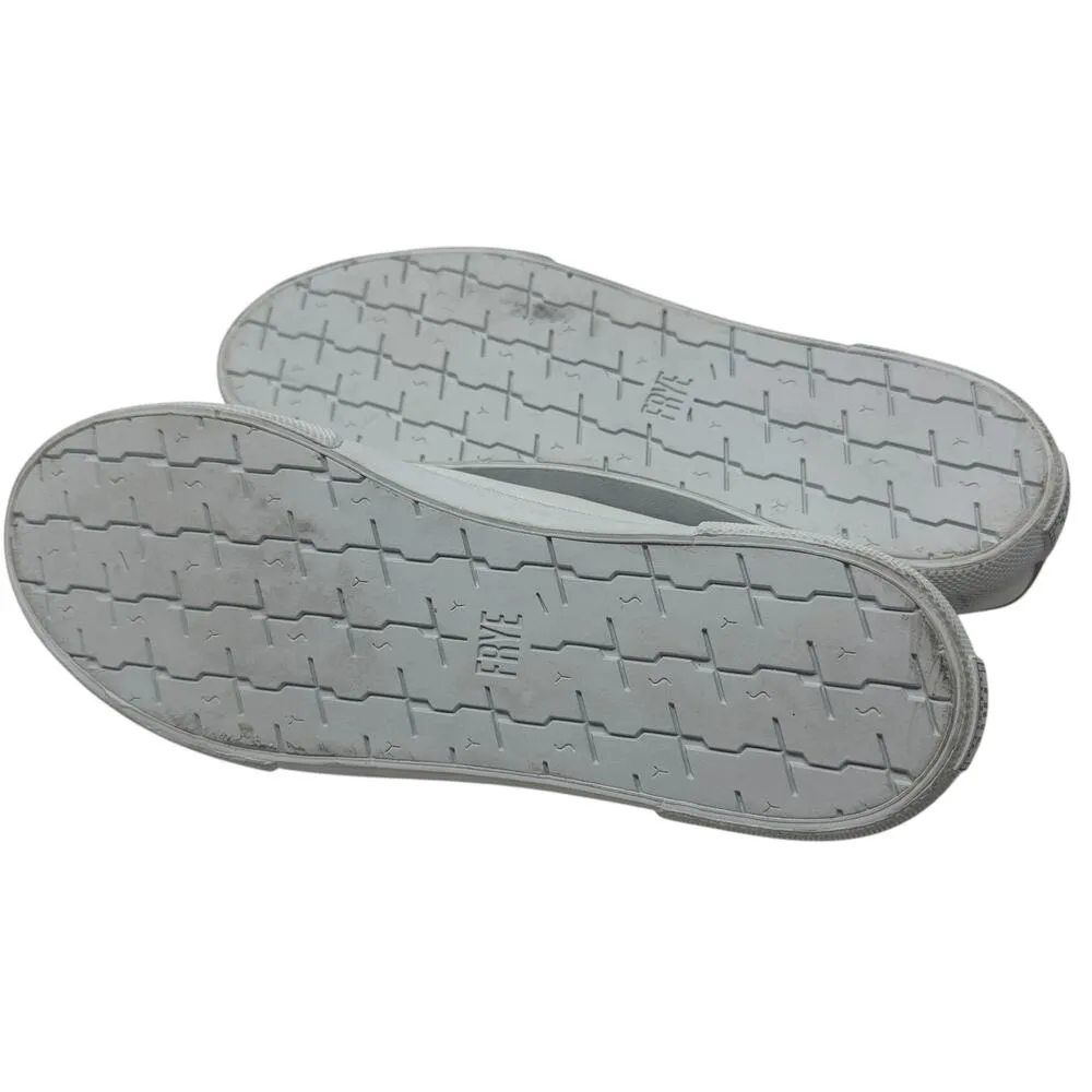 Frye Gia Low Top Lace-Up Leather Lifestyle Sneakers Shoes White Size‎ US 9 - Image 11