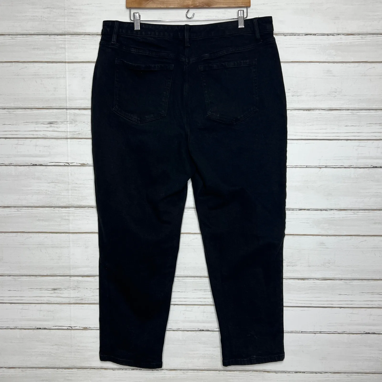 Lane Bryant Black Denim Rhinestone Embellished Jeans Plus Size 18 - Image 3