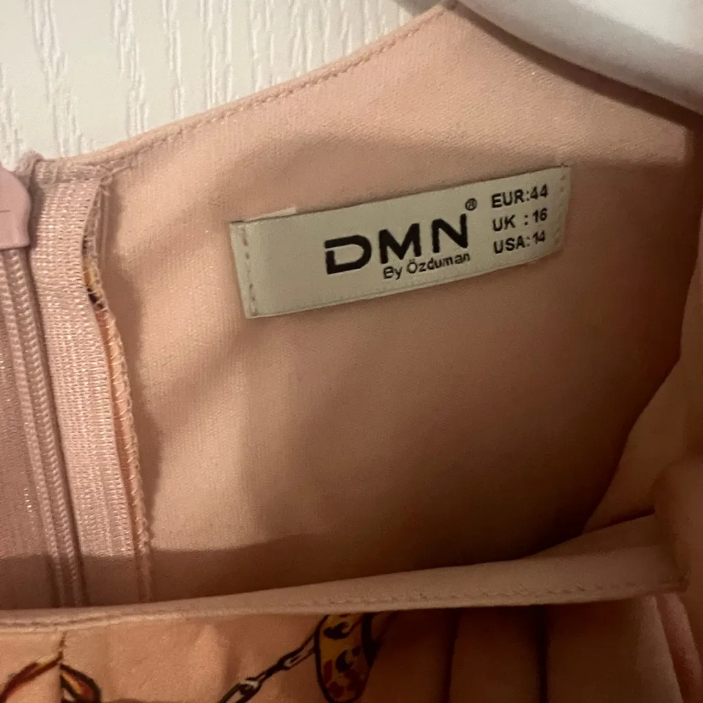 DMN By Ozduman Floral Dress Orange Size 16 - Image 2