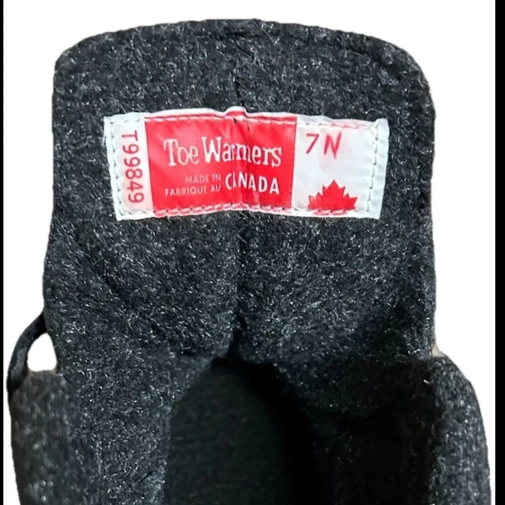 Toe Warmers Winter Shoes Size 7N Black Waterproof Insulated Made In Canada NEW - Image 7