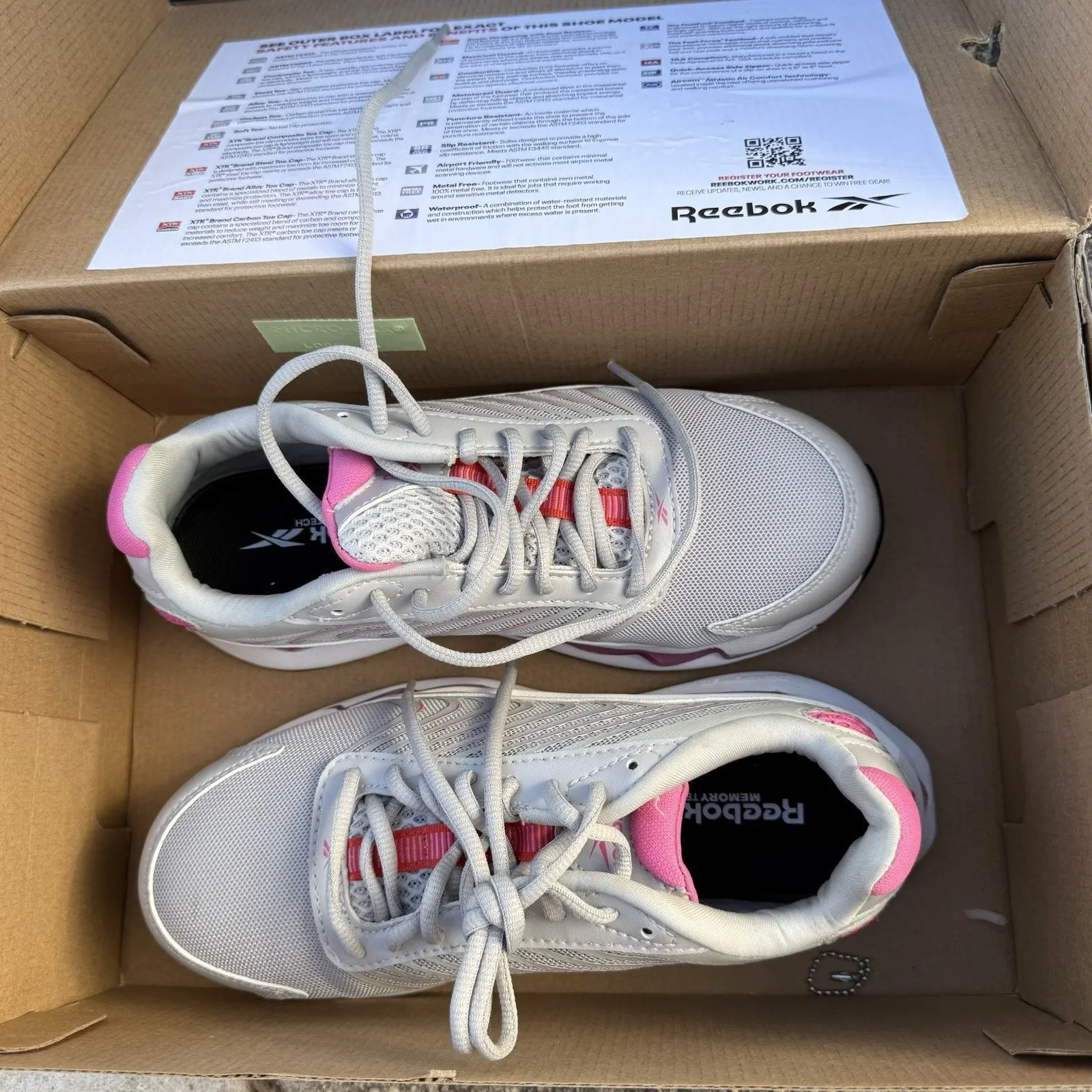 Reebok Woman's SIZE 5.5 Shoes Work Zig Elusion Heritage Work EH Comp Toe - Image 15