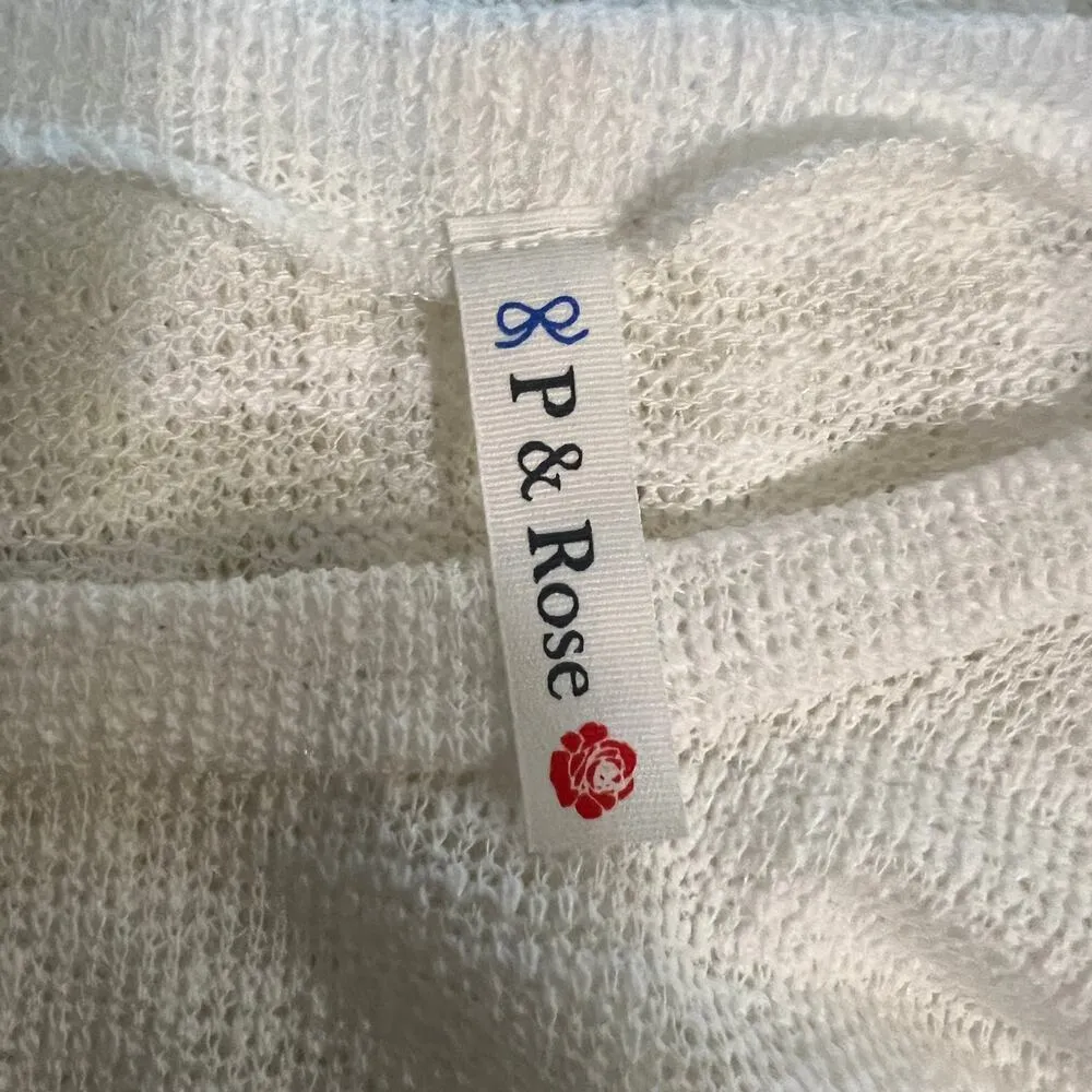 P & ROSE Sheer White Tunic Big Shirt Plus Sz 1X Lagenlook Oversized Stretch NEW - Image 7