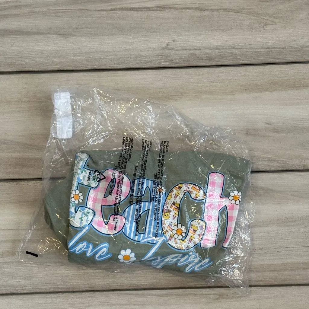 Faith In Love Teach Love Inspire Tee Green 2X NWT Pink - Image 6