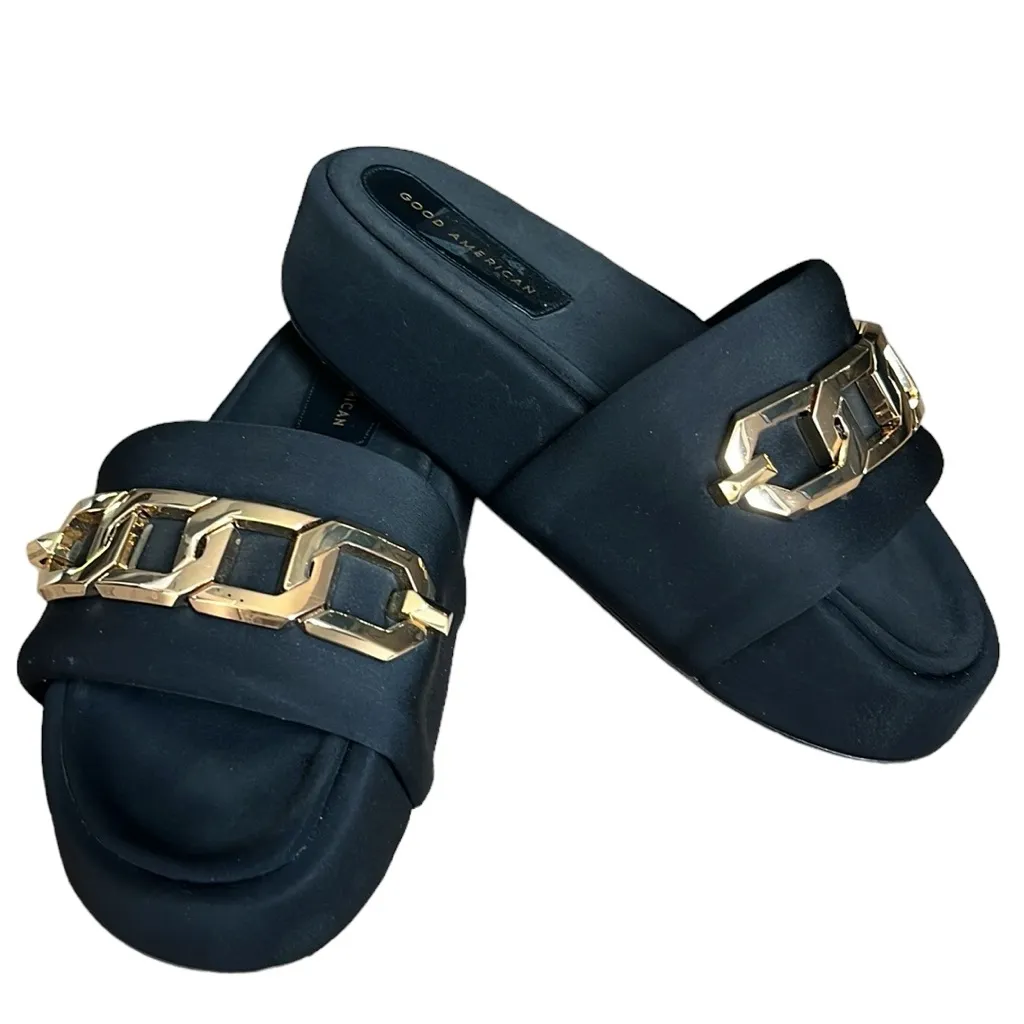 Good American Chain Platform Slide Sandal - Image 9