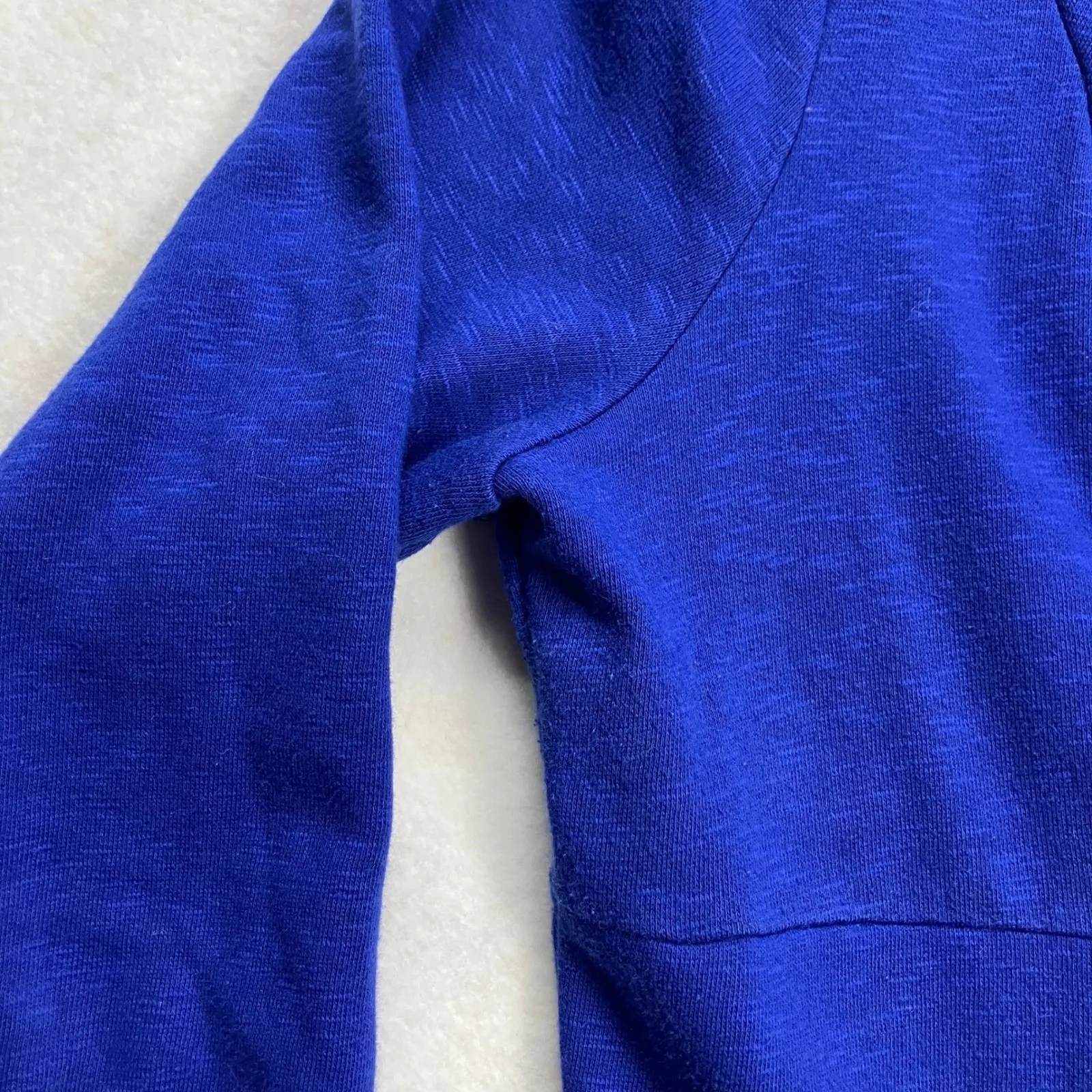 INC International Concepts Womens Blue Asymmetrical Zipper Cowl Neck Cardigan L Size L - Image 6