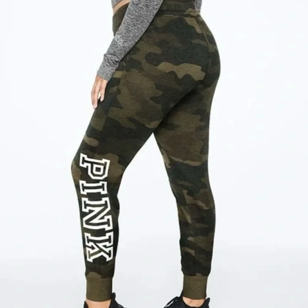 Victoria's Secret Pink Everyday Lounge Skinny Jogger Pant Sweatpants Camo - Image 12