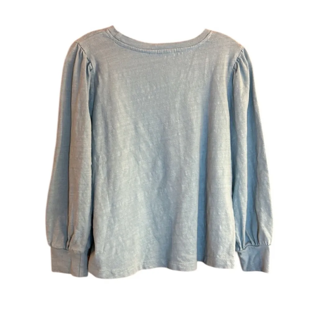 Time & Tru Teal Blue Long Sleeve Pullover Tee Shirt Size M - Image 4