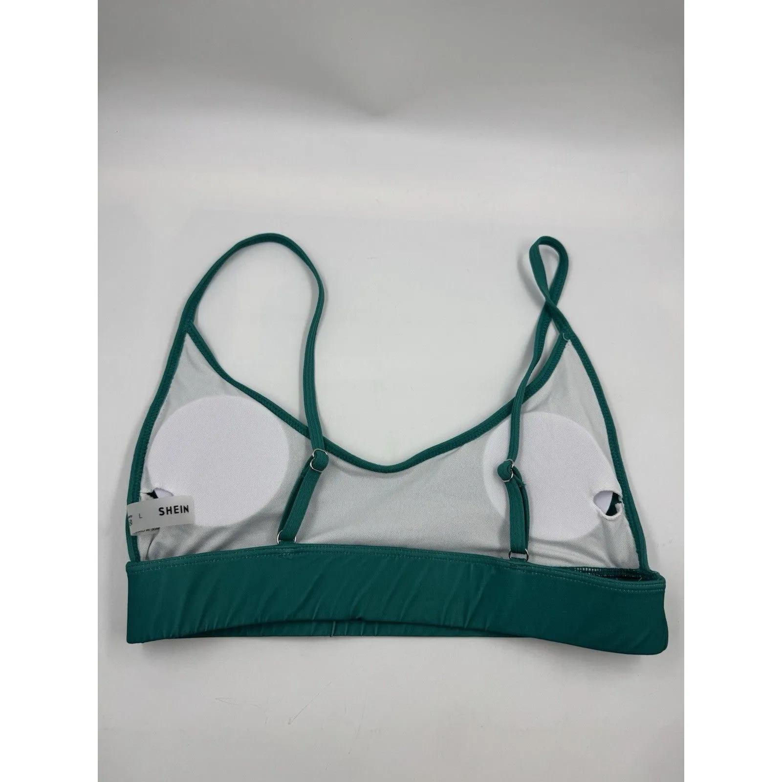New SHEIN Swim Bikini Set Top & Swim Bottom Teal/Green Women’s SIZE L - Image 4