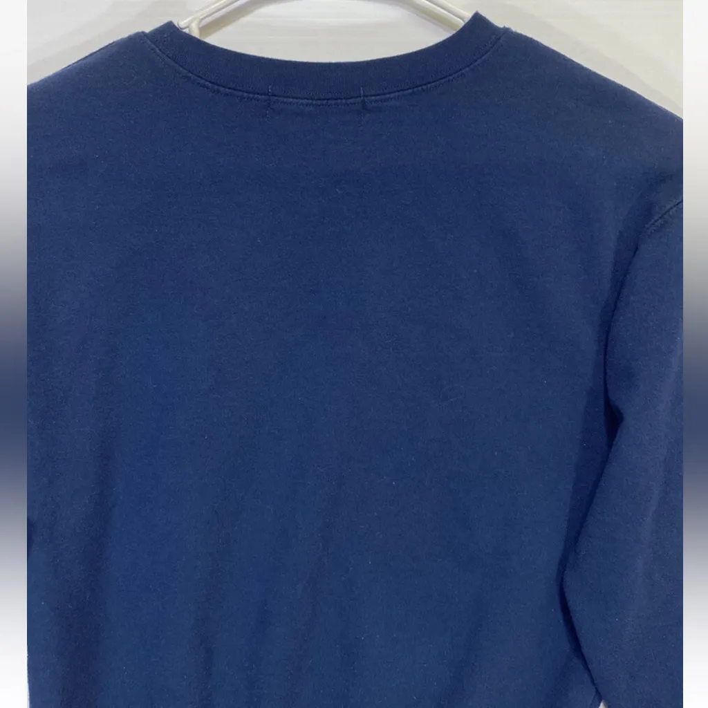 Wound Up Out Dream Yourself Striped Sweatshirt Navy Blue Size XXL (19) Juniors - Image 5