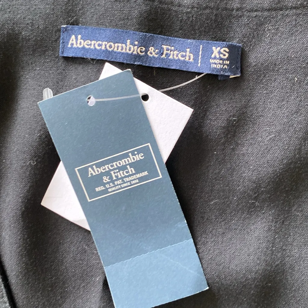 Abercrombie & Fitch long sleeve polka dot romper black white XS NEW NWT - Image 4