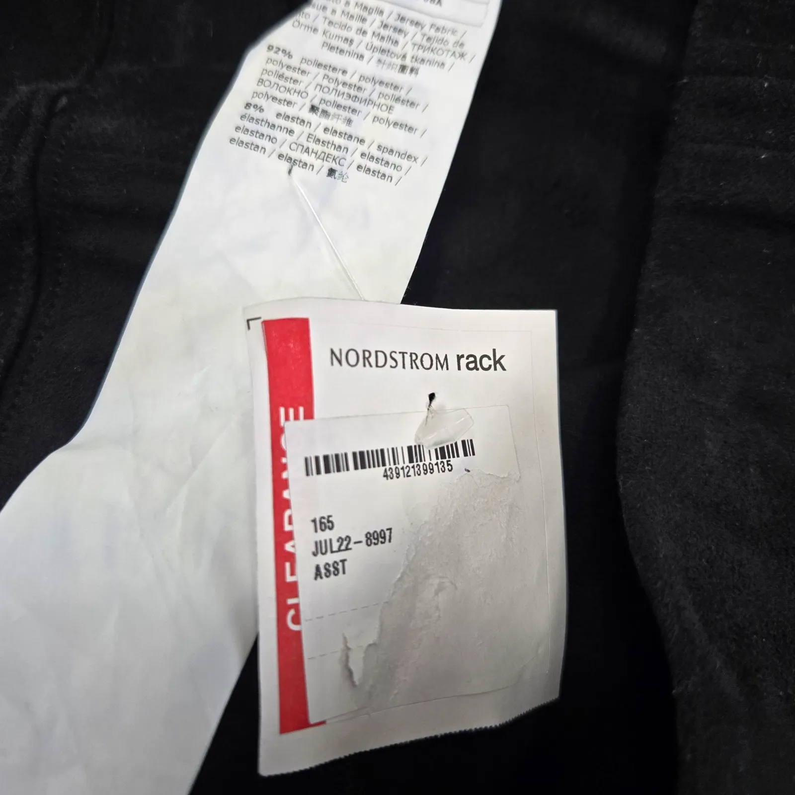 Max Mara Leisure Black Faux Suede Matte Jersey Straight Slim Pants Size Medium - Image 7