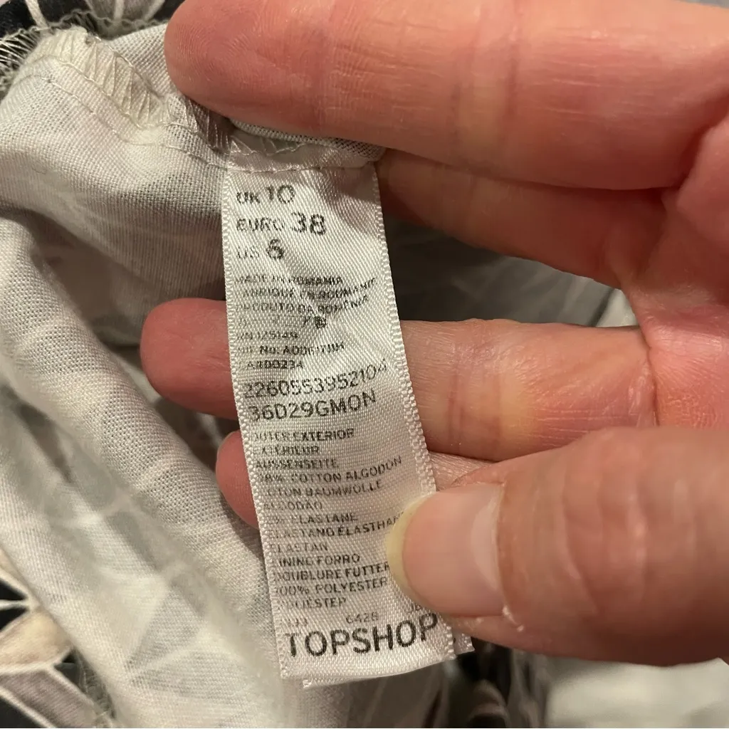 Cute Topshop chevron mini skort canvas cotton blend - Image 10