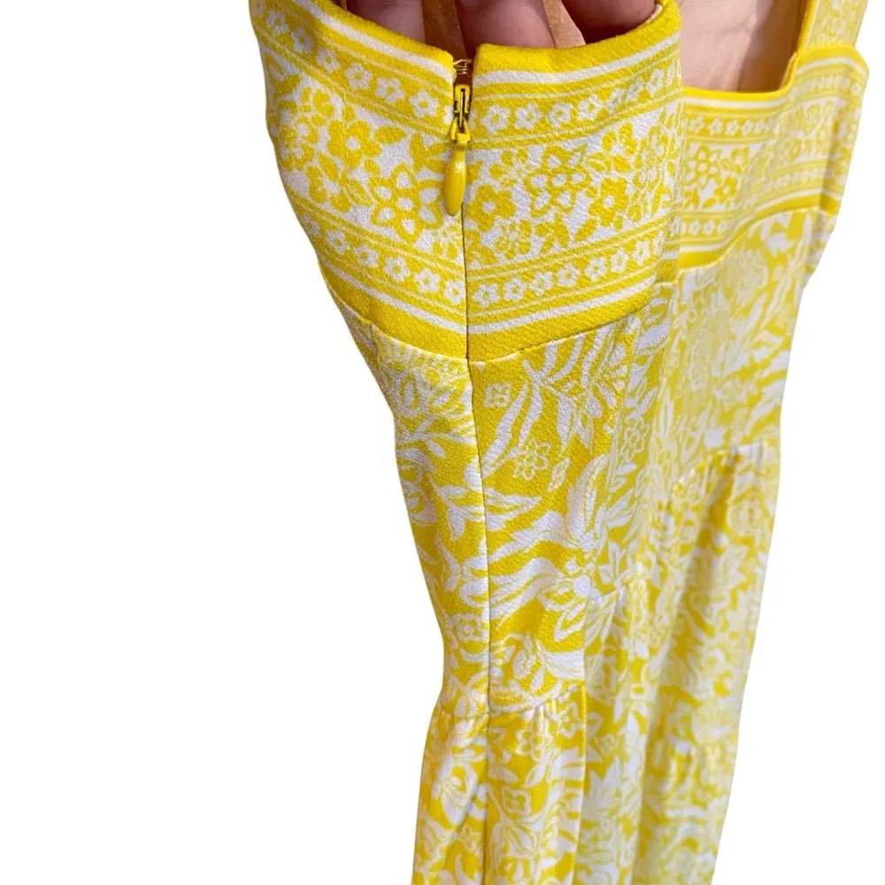 Michael Kors Tiered Floral Maxi Sundress Crepe Jersey Stretch - Image 6