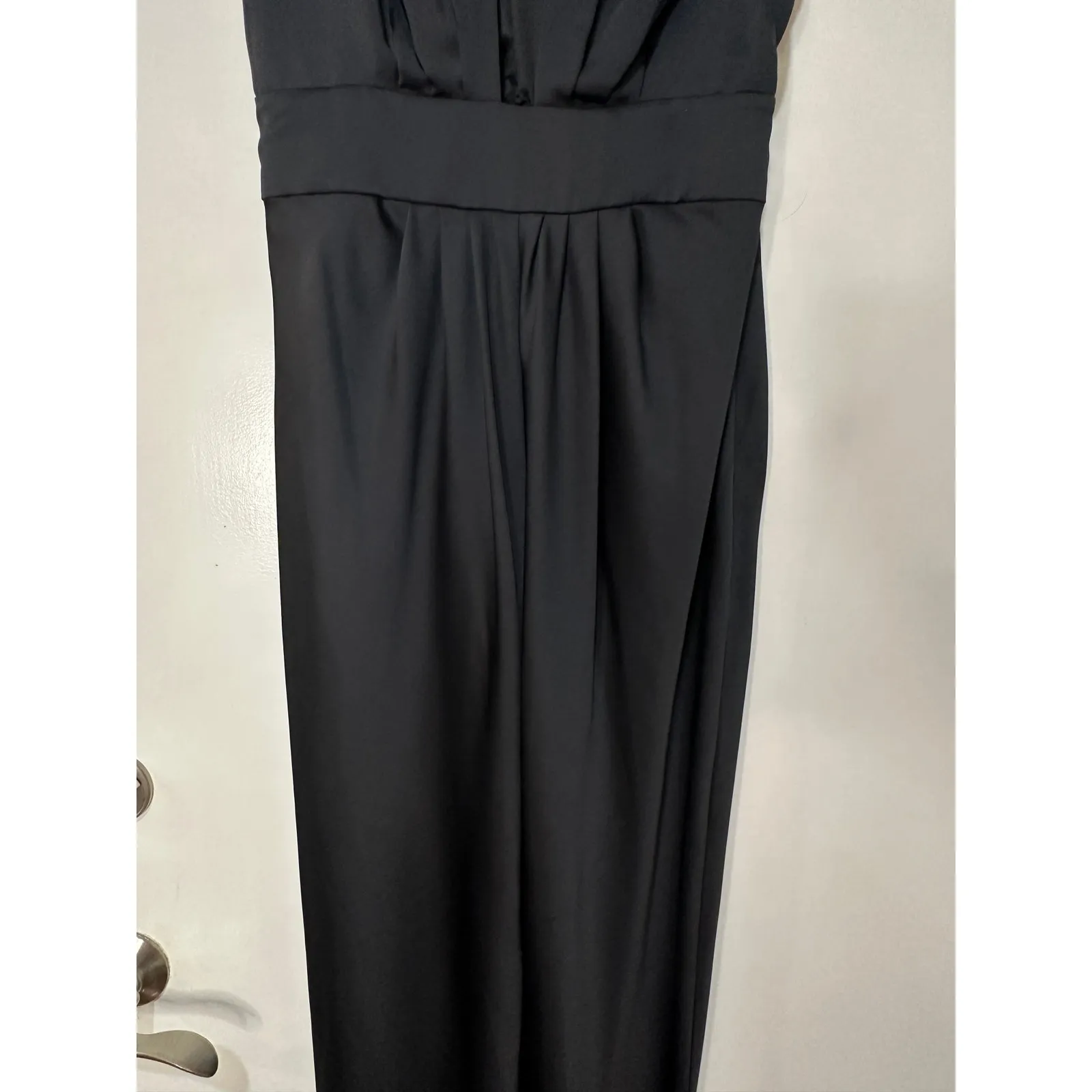 Ramy Brook Quinn Plunge-Neck Gown Dress Black Size 10 NWT Bold Front Slit - Image 6