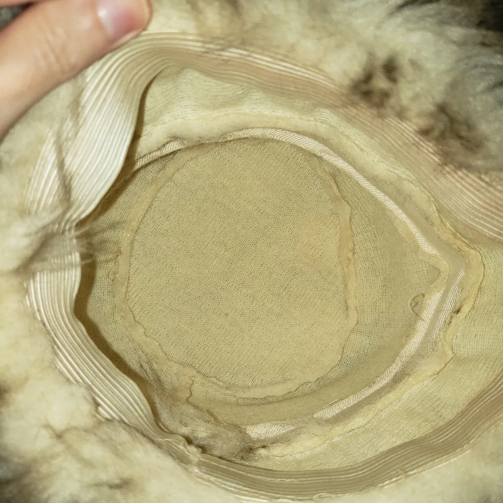 Vintage Fur Hat Brown - Image 9
