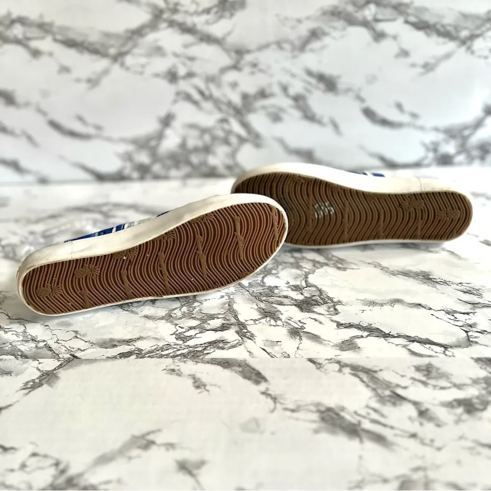 Tommy Bahama Elina Sneakers Blue Waves Nautical 6.5 Coastal Casual - Image 11