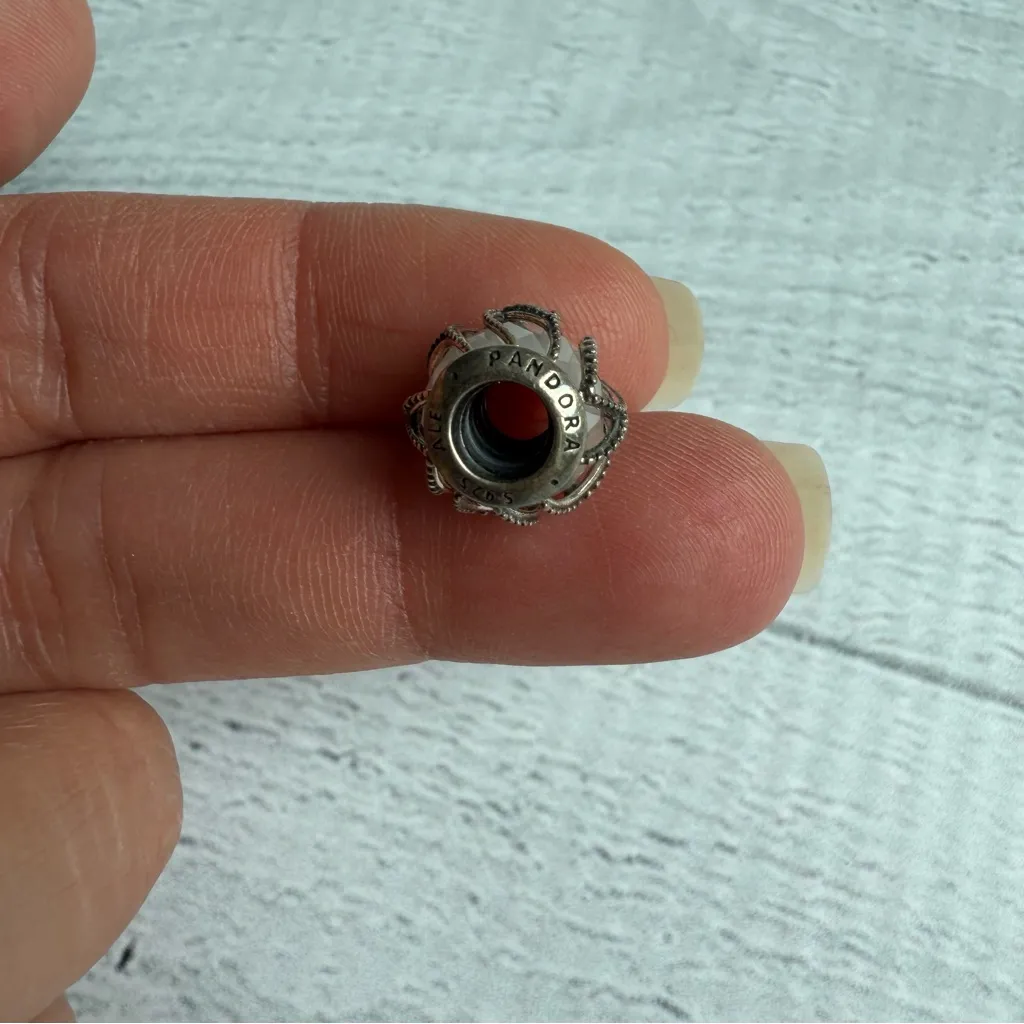 PANDORA Silver Intertwining Radiance Sterling Silver Charm 791968CZ - Image 6