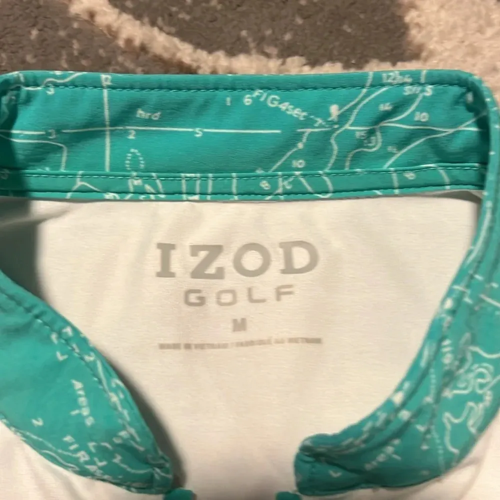 Izod golf shirt  like new. Sleeveless. 1/4 zip. Size medium. - Image 4