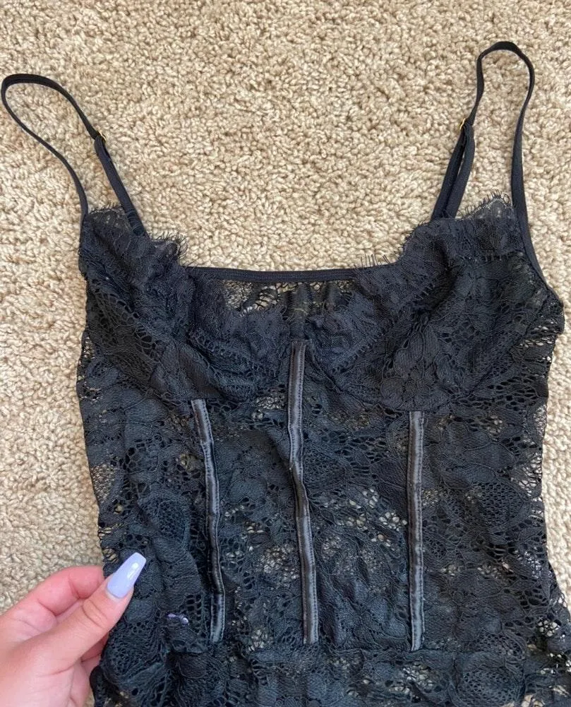 Black Lace Bodysuit - Image 3