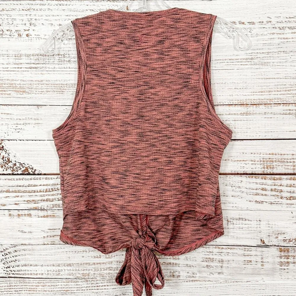 Zyia Active Heathered Pink Infinity Crop Tank, EUC, Size Medium, MSRP $47 - Image 9