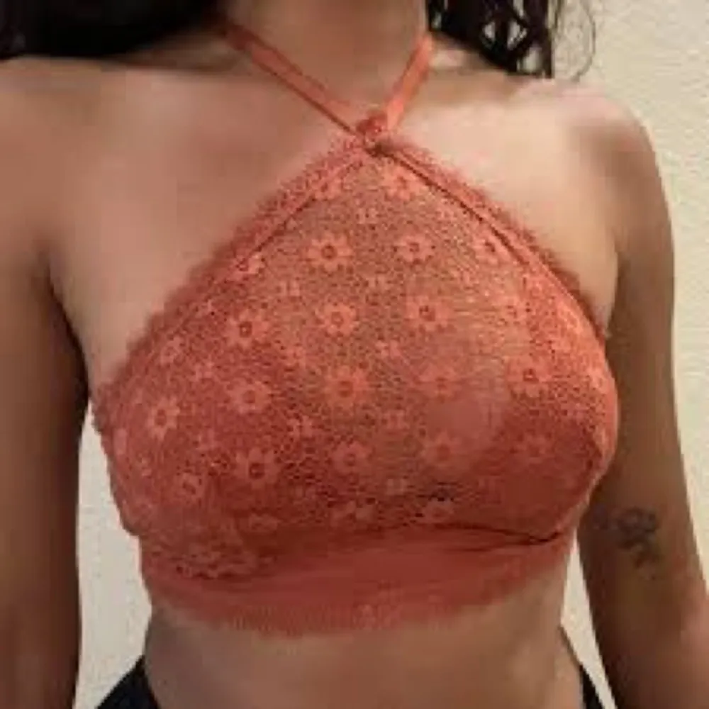 Victoria Secret Bralette Bra High Neck Daisy Lace Underwire Racerback size S - Image 2