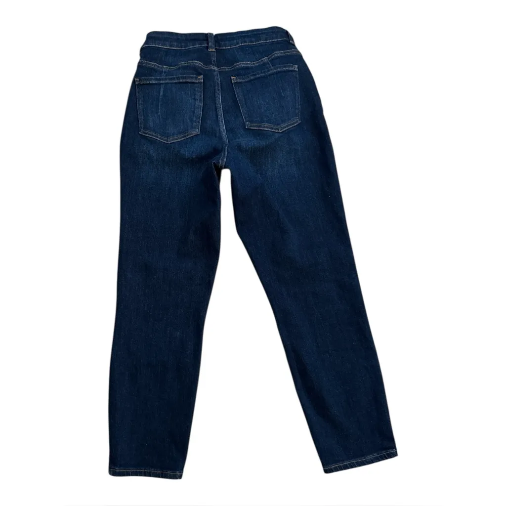 Universal Standard Joni High Rise Curve Slim Leg Jeans in Midnight Blue | 28 - Image 3