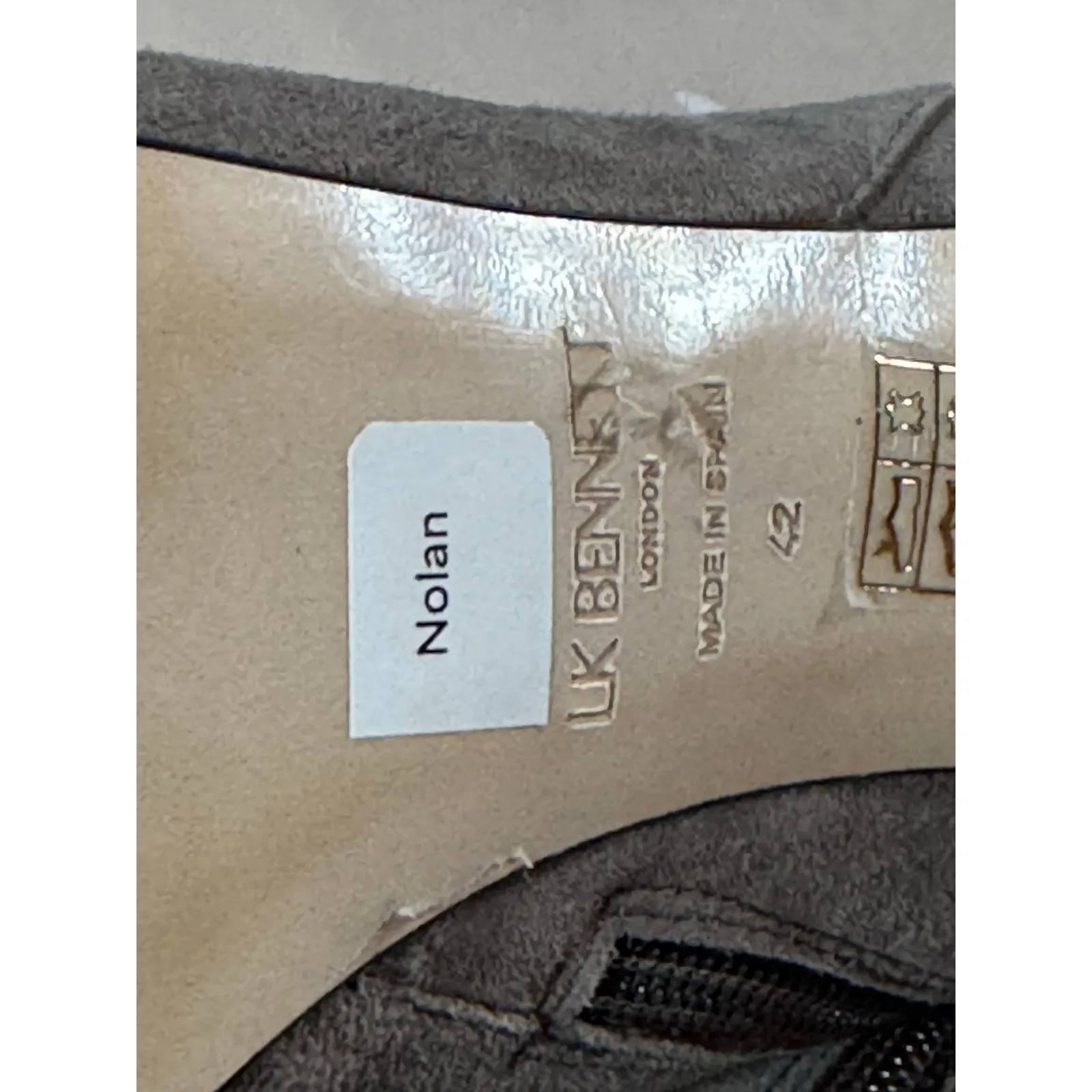 LK BENNETT NOLAN ANKLE BOOTS - IRON size 11.5 US/ 42 EU 650.00 original price - Image 7