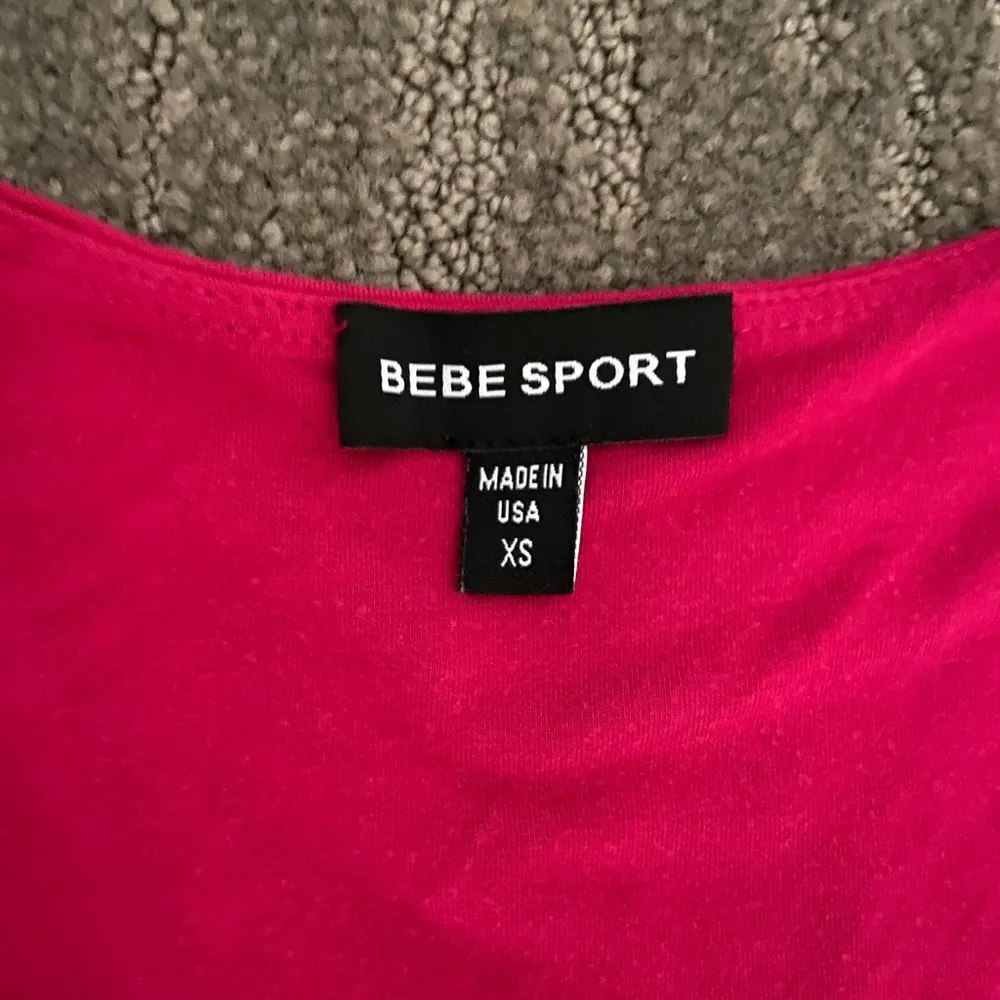 Bebe sport women long sleeve pink dress  XS adjustable side straps rushed - Image 2