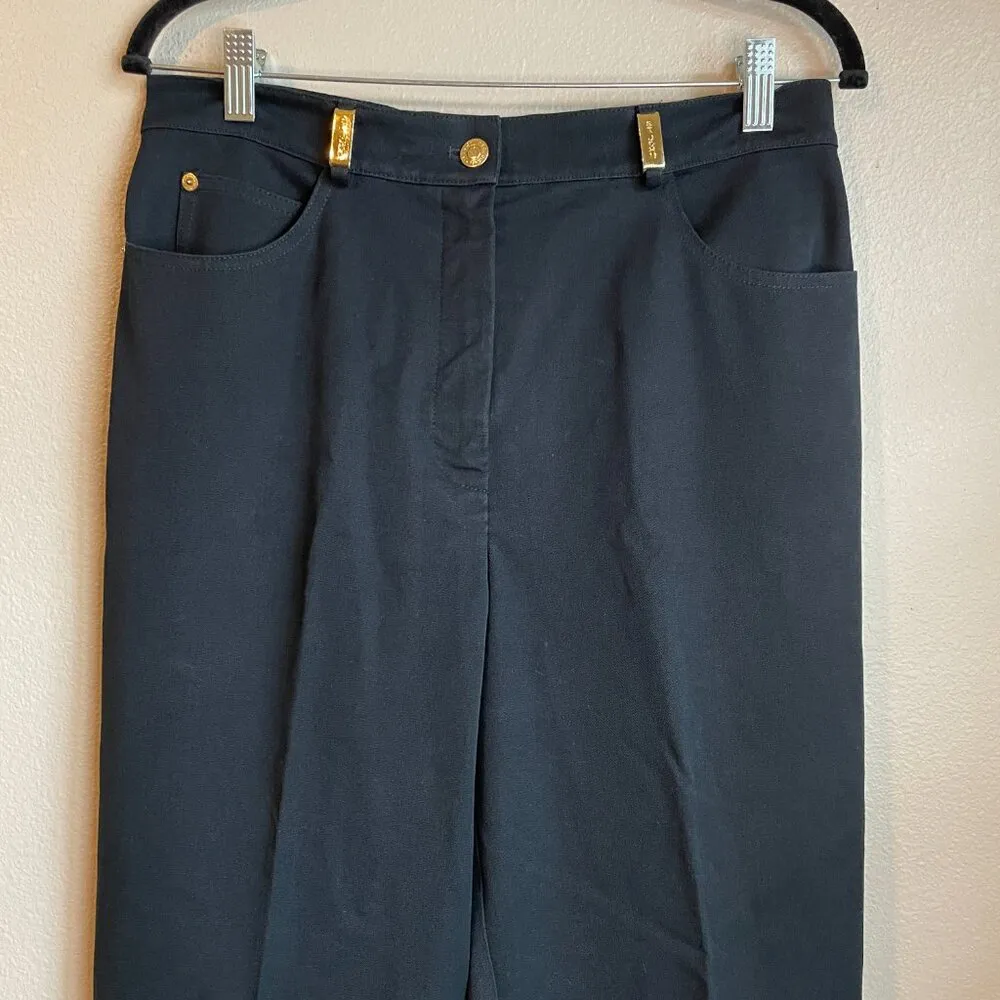 St. John Sport by Marie Gray Black Slacks Trouser Business Work Size 10 - Image 2