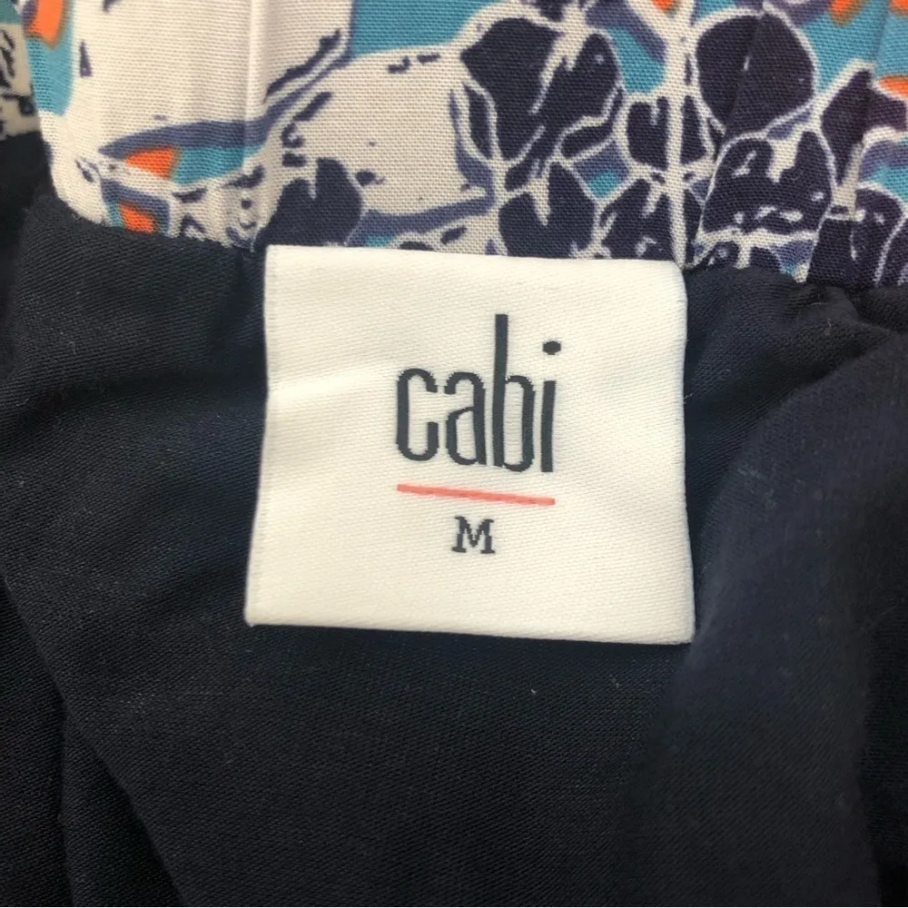 Cabi Style #5250 Calypso Skirt Sz. M Maxi Floral Orange Blue Fall Colors - Image 7