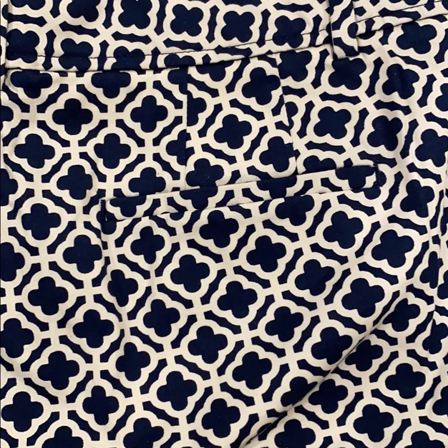 Talbots NWT India blue/white print shorts - Image 4