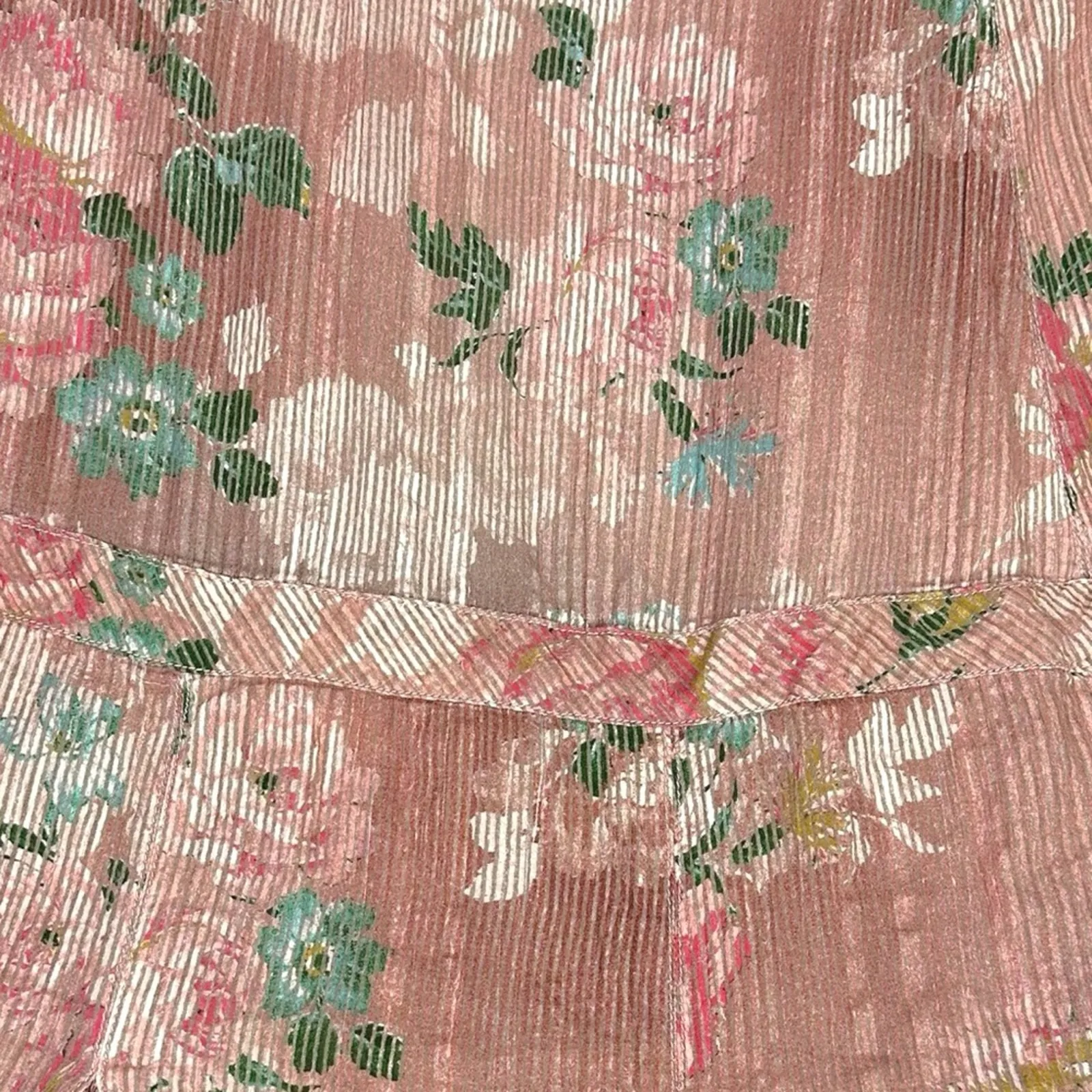 Free People Ethereal Dainty Cottage Bordeaux Floral Maxi Skirt Size Large - Image 11