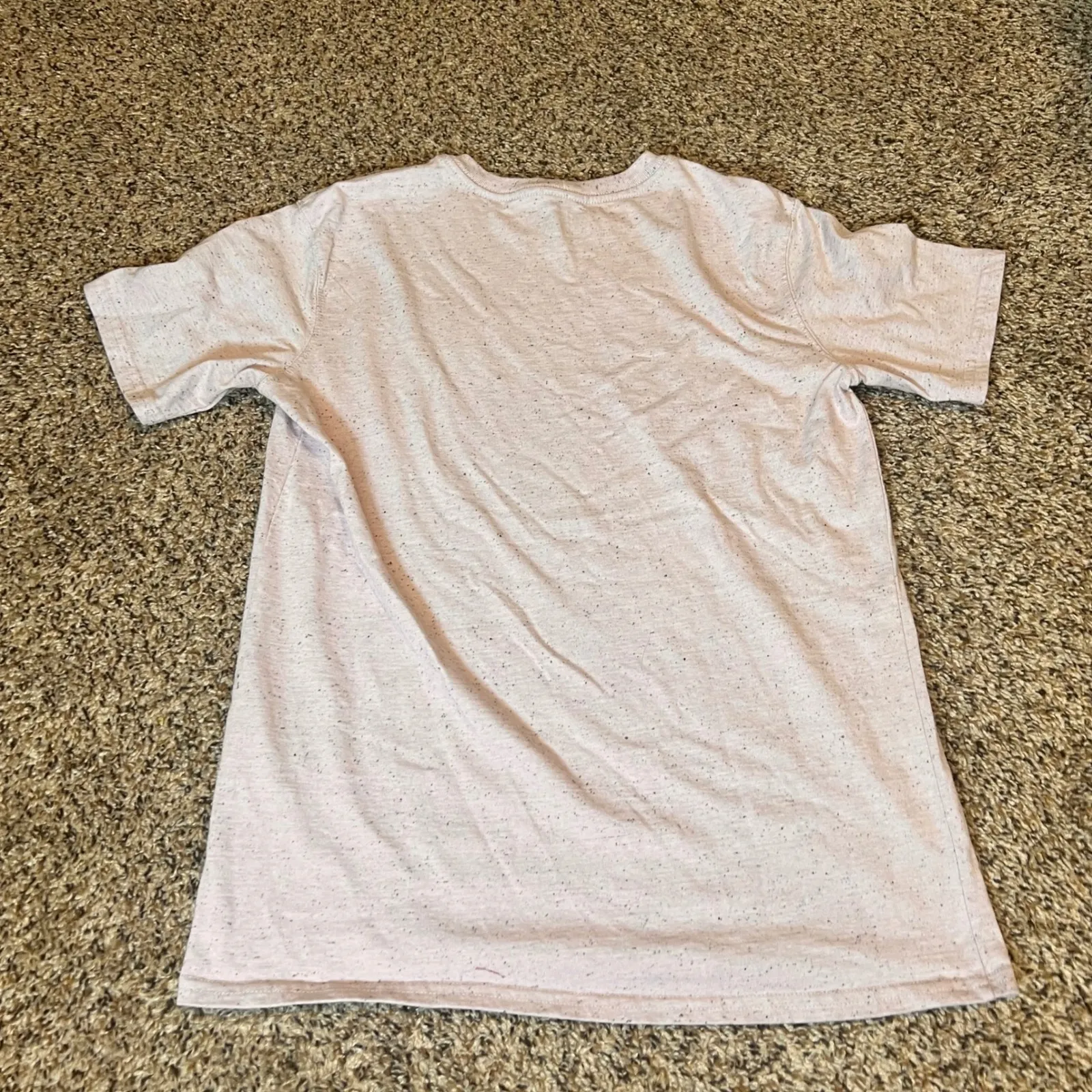 Carhartt Women's Small‎ Pocket T-Shirt Speckled Light Pink Casual Loose Fit Top - Image 6