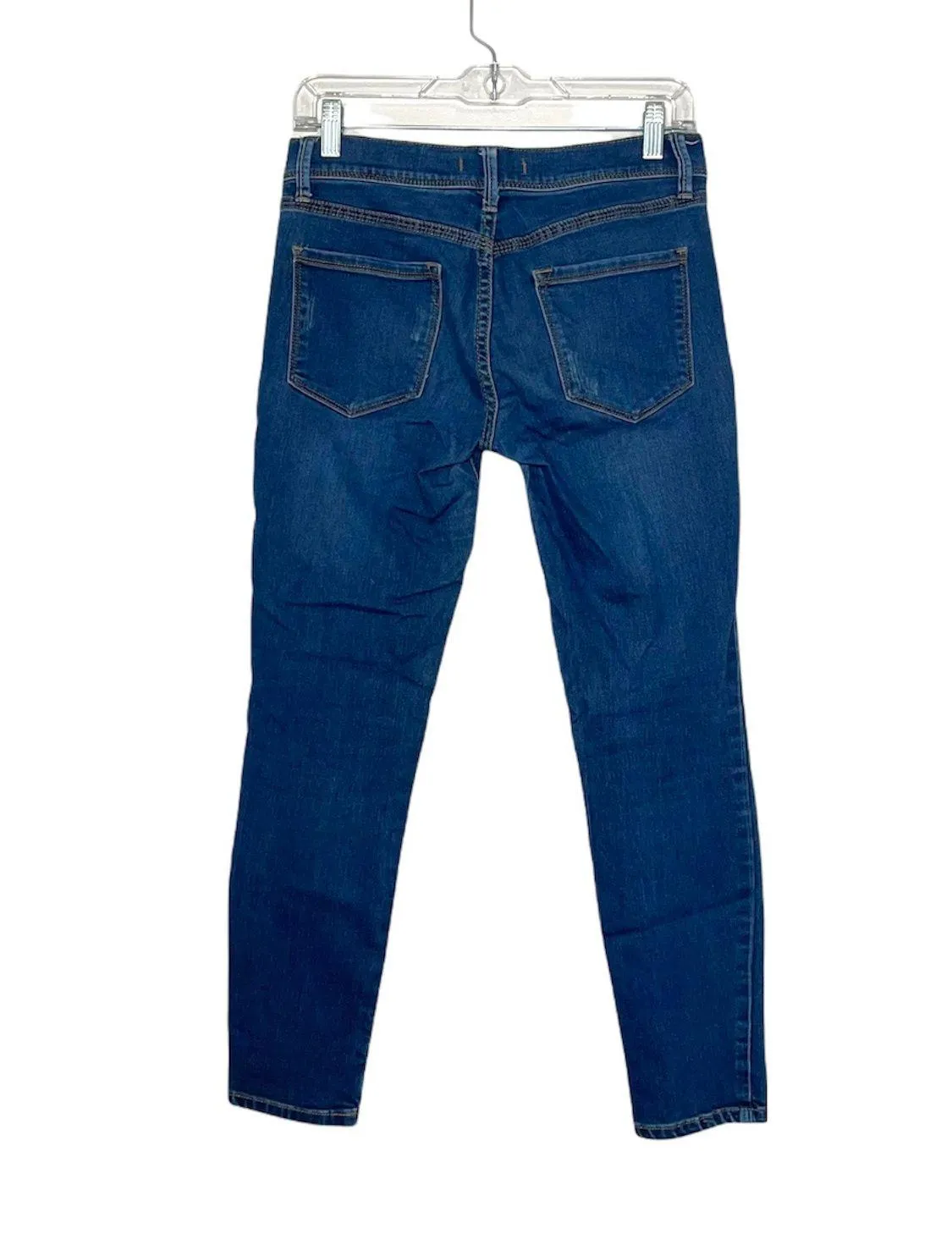 Dark Wash Mid-rise Skinny Ankle Jeans - Image 2